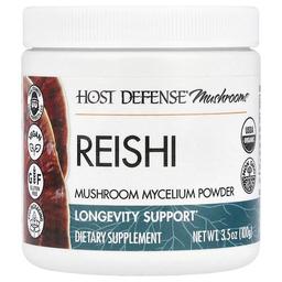 Host Defense Mushrooms Reishi Mushroom Mycelium Powder 3 5 Oz 100 G