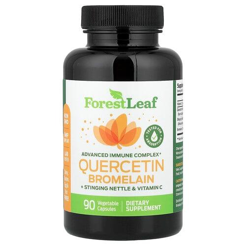 Forest Leaf Quercetin Bromelain Stinging Nettle Vitamin C 90 Vegetable Capsules