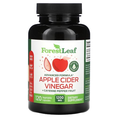 Forest Leaf Apple Cider Vinegar Cayenne Pepper Fruit 120 Vegetable Capsules