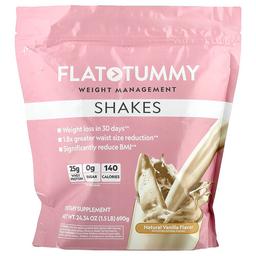 Flat Tummy Shakes Natural Vanilla 1 5 Lb 690 G