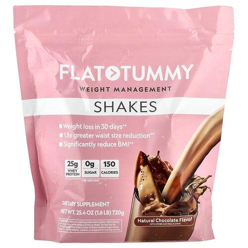 Flat Tummy Shakes Natural Chocolate 1 6 Lb 720 G