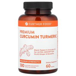 Further Food Premium Curcumin Turmeric Maximum Strength 500 Mg 60 Capsules