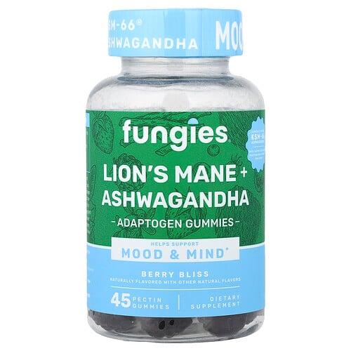 Fungies Lion S Mane Ashwagandha Gummies Berry Bliss 45 Pectin Gummies
