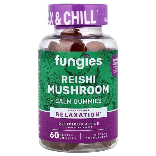 Fungies Reishi Mushroom Calm Gummies Delicious Apple 60 Pectin Gummies