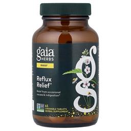 Gaia Herbs Reflux Relief 45 Chewable Tablets
