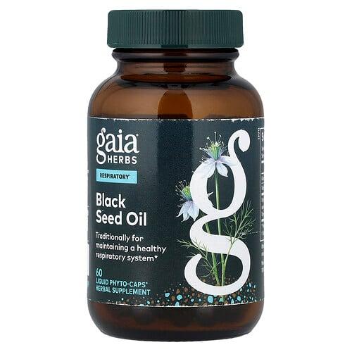 Gaia Herbs Black Seed Oil 60 Liquid Phyto Caps 200 Mg Per Cap