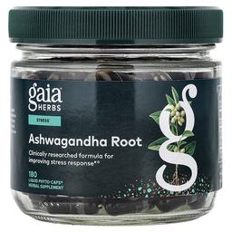 Gaia Herbs Ashwagandha Root 180 Liquid Phyto Caps
