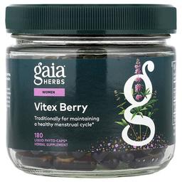 Gaia Herbs Women Vitex Berry 180 Liquid Phyto Caps 500 Mg Per Capsules