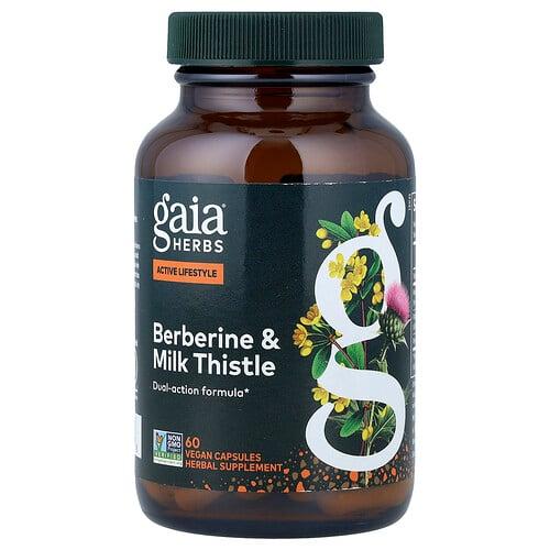 Gaia Herbs Berberine Milk Thistle 60 Vegan Capsules