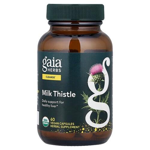 Gaia Herbs Milk Thistle 60 Vegan Capsules 250 Mg Per Capsule