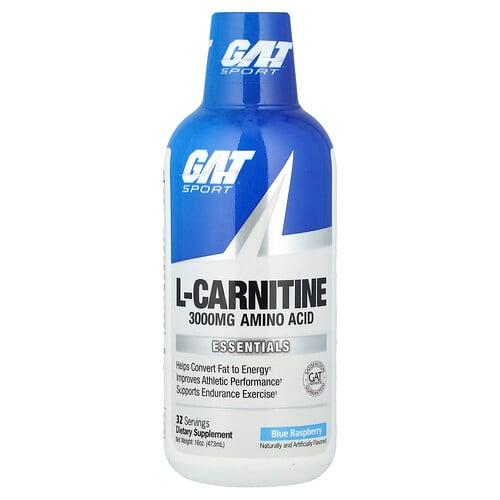 Gat Sport L Carnitine Blue Raspberry 16 Oz 473 Ml