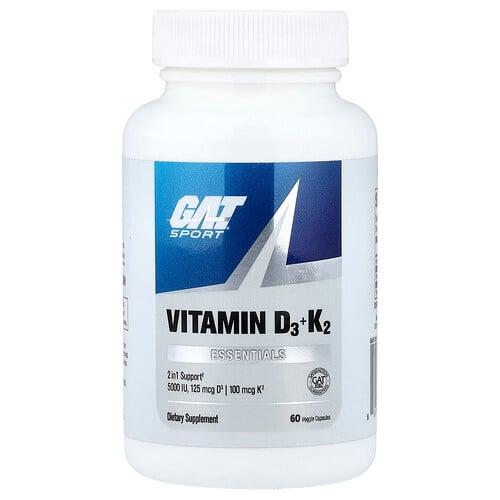 Gat Sport Essentials Vitamin D3 K2 60 Veggie Capsules
