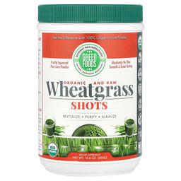 Green Foods Organic And Raw Wheatgrass Shots 10 6 Oz 300 G