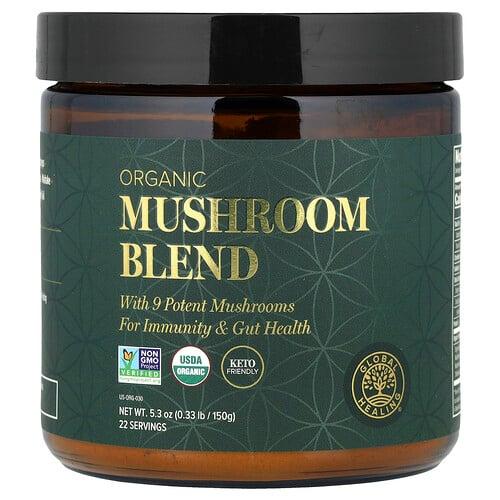 Global Healing Organic Mushroom Blend 5 3 Oz 150 G
