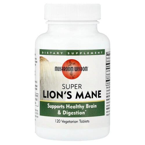 Mushroom Wisdom Super Lion S Mane 120 Vegetarian Tablets