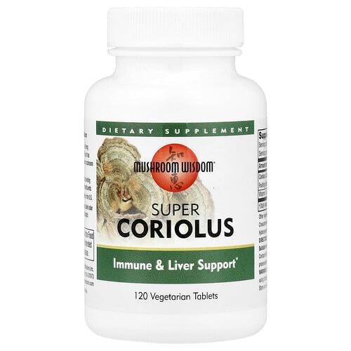 Mushroom Wisdom Super Coriolus 120 Vegetarian Tablets