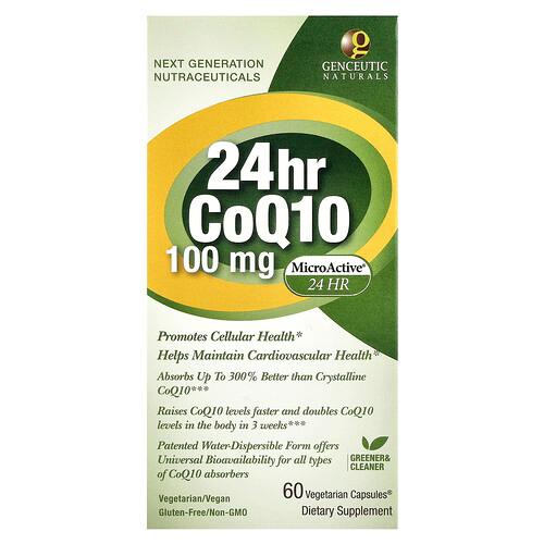 Genceutic Naturals 24hr Coq10 100 Mg 60 Vegetarian Capsules product image