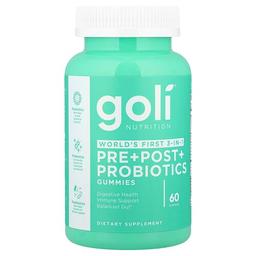 Goli Nutrition Pre Post Probiotics Gummies 60 Gummies