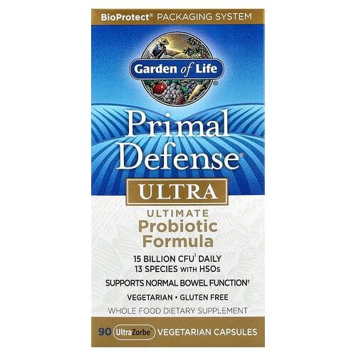 Garden Of Life Primal Defense Ultra Ultimate Probiotic Formula 90 Ultrazorbe Vegetarian Capsules