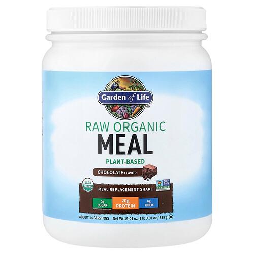Garden Of Life Raw Organic Meal Replacement Shake Chocolate 19 01 Oz 539 G