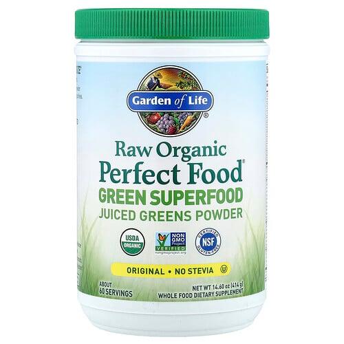 가든 오브 라이프 Garden of Life, Raw Organic Perfect Food®, 그린 슈퍼 푸드, 녹즙 분말, 오리지널, 414g(14.6oz) product image