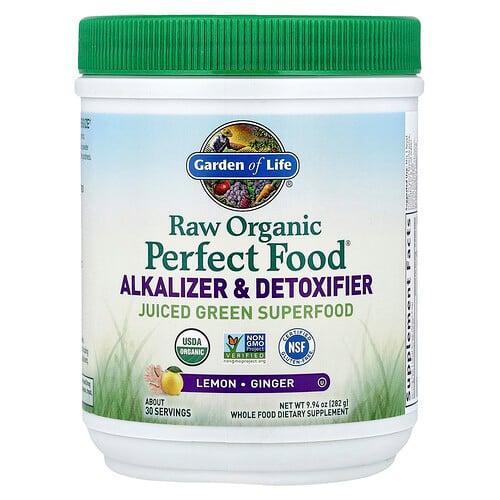 Garden Of Life Raw Organic Perfect Food Alkalizer Detoxifier Lemon Ginger 9 94 Oz 282 G