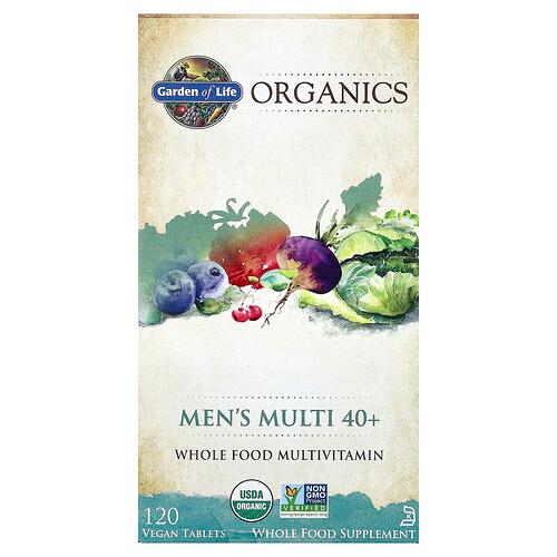 가든 오브 라이프 Garden of Life, 오가닉스, 남성용 멀티 40+, 비건 정제 120정 product image