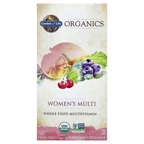 Garden Of Life Organics Women S Multi 60 Vegan Tablets