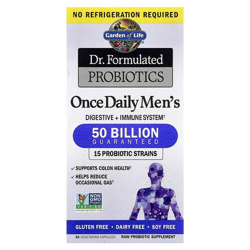Garden Of Life Dr Formulated Probiotics Once Daily Men S 50 Billion 30 Vegetarian Capsules
