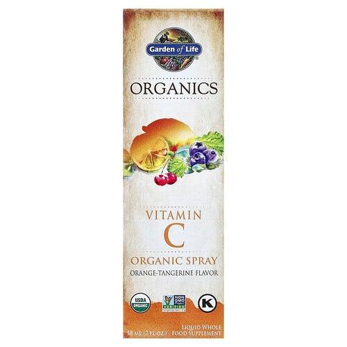 Garden Of Life Organics Vitamin C Organic Spray Orange Tangerine 2 Fl Oz 58 Ml