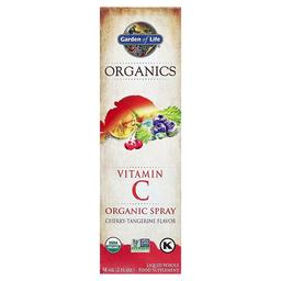 Garden Of Life Organics Vitamin C Organic Spray Cherry Tangerine 2 Fl Oz 58 Ml