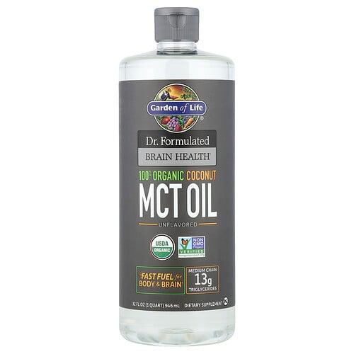 Garden Of Life Dr Formulated Brain Health 100 Organic Coconut Mct Oil Unflavored 32 Fl Oz 946 Ml product image