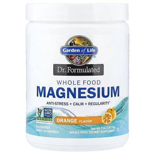 Garden Of Life Dr Formulated Whole Food Magnesium Orange 7 Oz 197 4 G product image