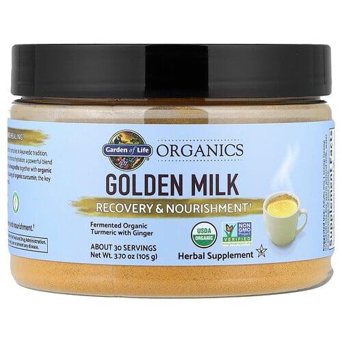 Garden Of Life Organics Golden Milk Recovery Nourishment 3 7 Oz 105 G