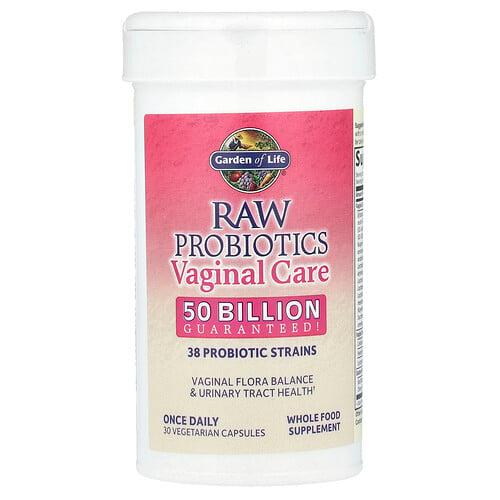 Garden Of Life Raw Probiotics Vaginal Care Shelf Stable 30 Vegetarian Capsules