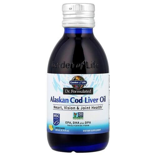Garden Of Life Dr Formulated Alaskan Cod Liver Oil Lemon 6 76 Fl Oz 200 Ml