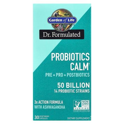 Garden Of Life Probiotics Calm 50 Billion 30 Vegetarian Capsules