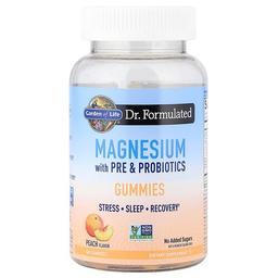 Garden Of Life Magnesium With Pre Probiotics Gummies Peach 60 Gummies