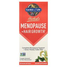Garden Of Life Herbals Menopause Hair Growth Berry 30 Vegan Softgels