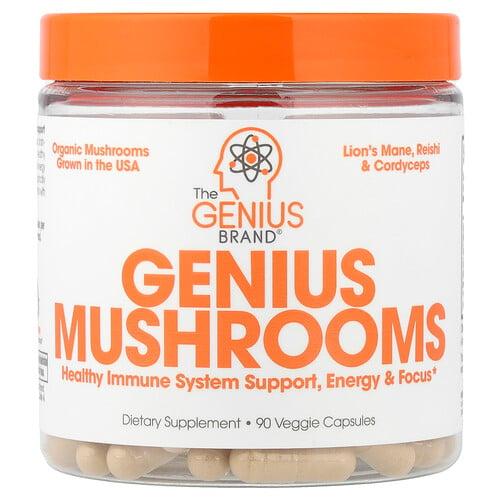 The Genius Brand Genius Mushrooms 90 Veggie Capsules