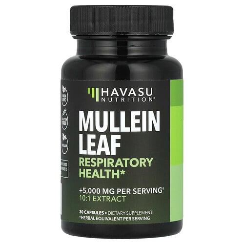 Havasu Nutrition Mullein Leaf 500 Mg 30 Capsules