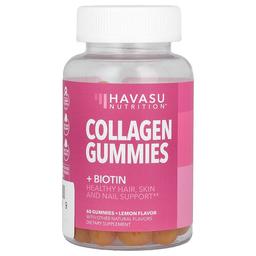 Havasu Nutrition Collagen Gummies Biotin Lemon 60 Gummies