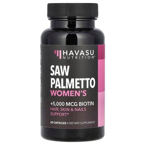 Havasu Nutrition Saw Palmetto Women S Biotin 60 Capsules product image