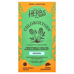 Herbs Etc Chloroxygen Chlorophyll Concentrate Original Alcohol Free 1 Fl Oz 30 Ml