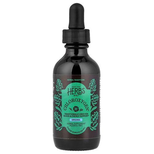 Herbs Etc Chloroxygen Original Alcohol Free 2 Fl Oz 59 Ml