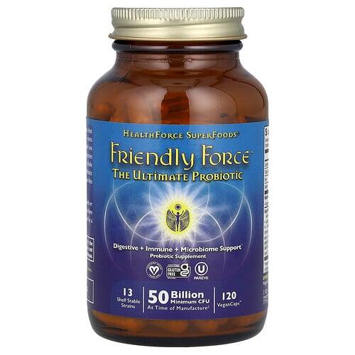 Healthforce Superfoods Friendly Force The Ultimate Probiotic 120 Vegan Caps