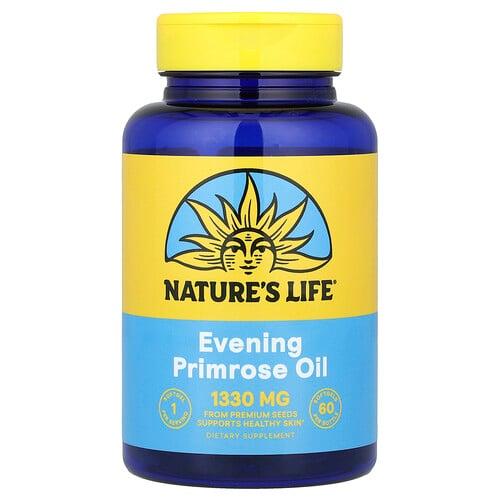 Nature S Life Evening Primrose Oil 1 300 Mg 60 Softgels