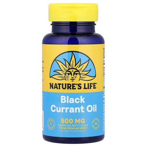 네츄럴 라이프 Nature's Life, 블랙커런트 오일, 500mg, 소프트젤 90정 product image