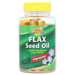 Nature S Life Flax Seed Oil 90 Vegetarian Softgels 1 000 Mg Per Softgel