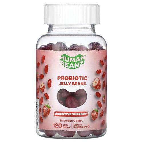 Human Beanz Probiotic Jelly Beans Strawberry Blast 120 Jelly Beans 0 5 Billion Cfu Per Jelly Bean